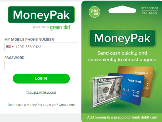 MoneyPak login - Secure login page